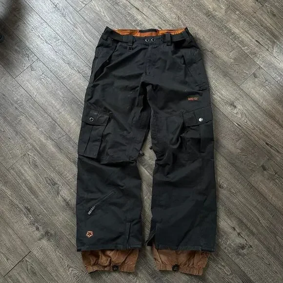 Vintage Y2K Sessions Star Snowboard Goretex Baggy Cargo Snowboard Ski Snow Pant